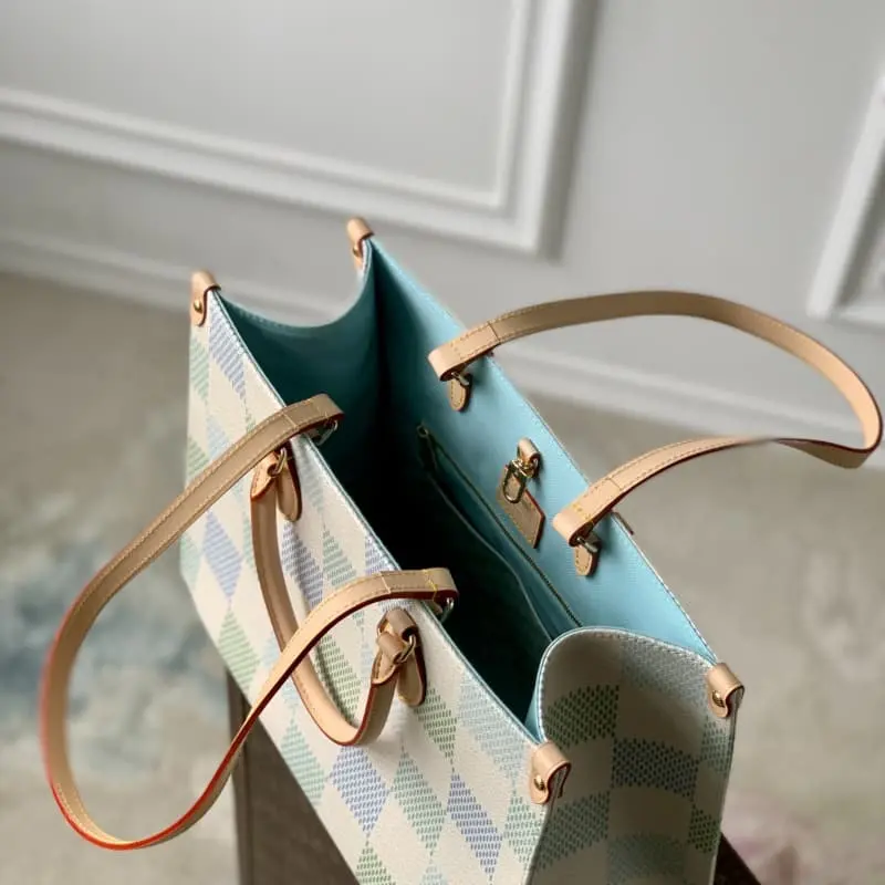 N40518 Blue Grid 35x27x14cm High Quality Bags - Image 9