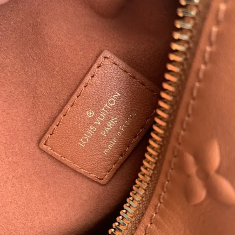 M21477 Golden Brown Full Leather 21x14x6cm High Quality Bags - Image 9