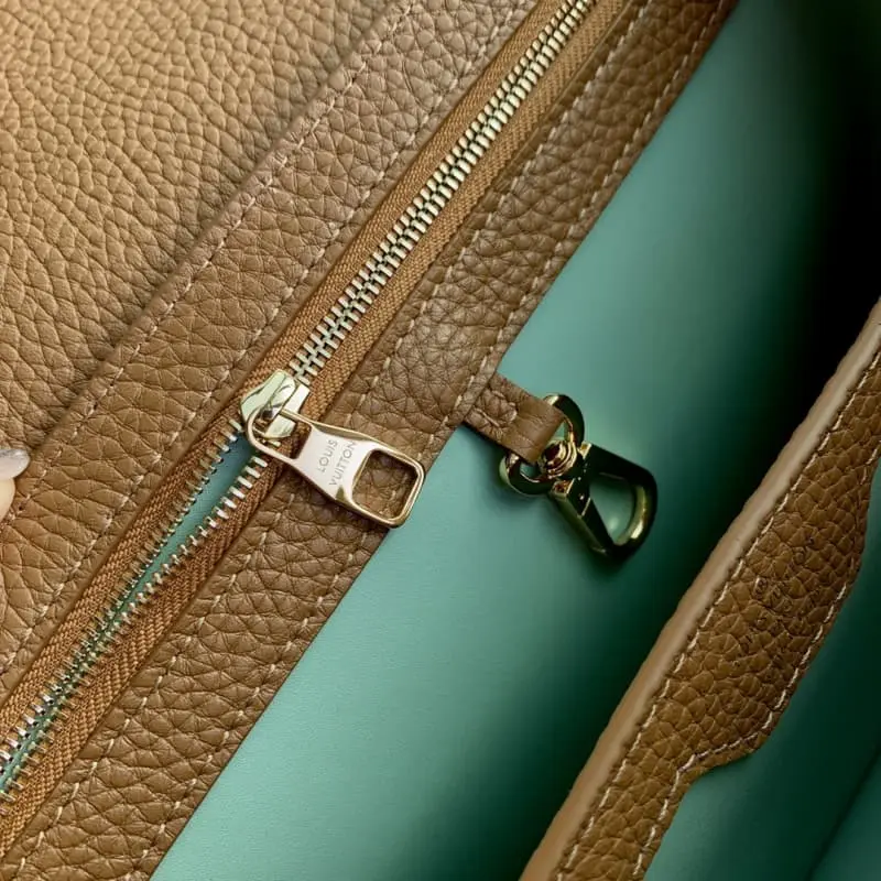 M21798 Brown gold buckle 27x18x9cm High Quality Bags - Image 9