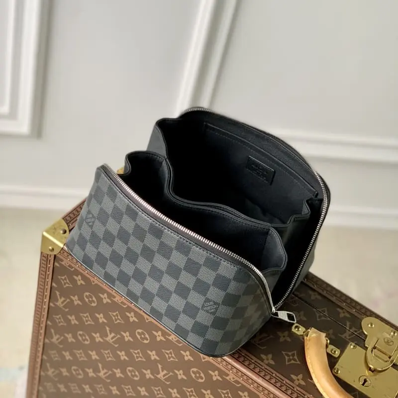 M11750 Black Grid 24x13x13cm High Quality Bags - Image 9