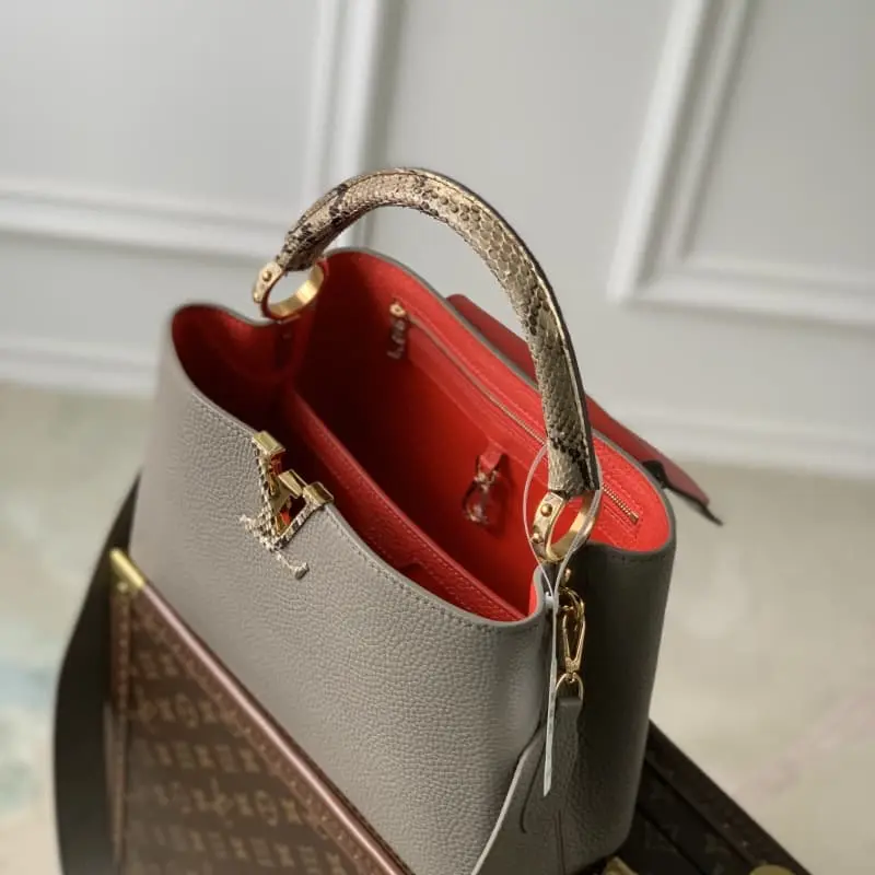 M82068 Light Brown Snake Pattern 31.5x20x11cm High Quality Bags - Image 8