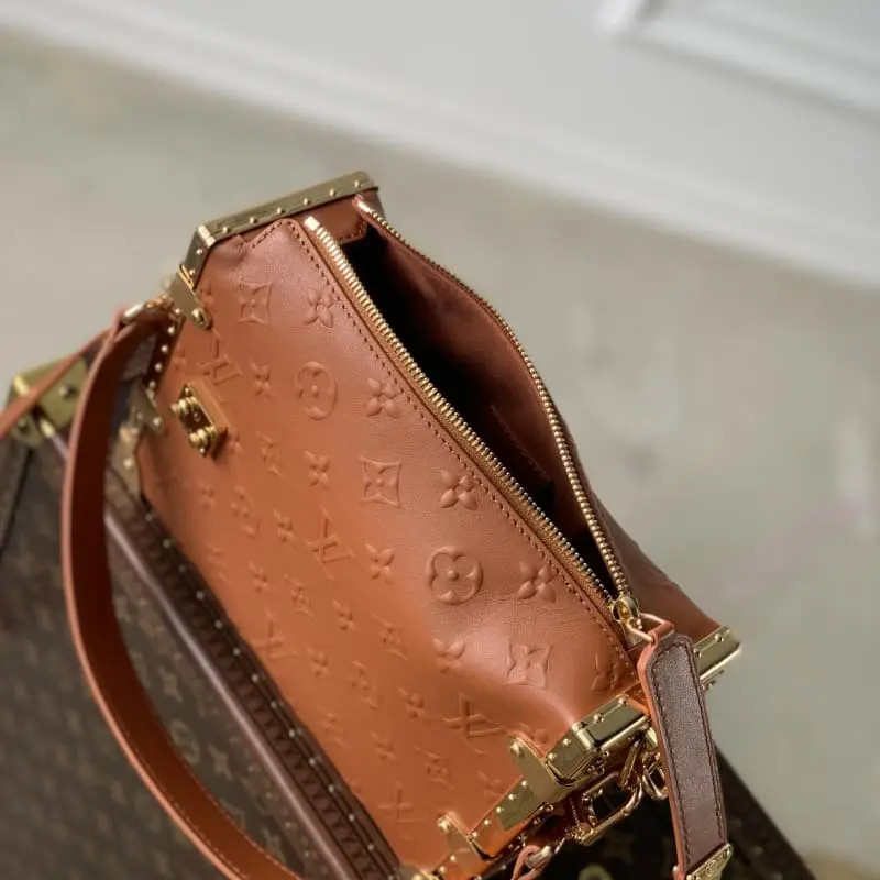 M21477 Golden Brown Full Leather 21x14x6cm High Quality Bags - Image 8