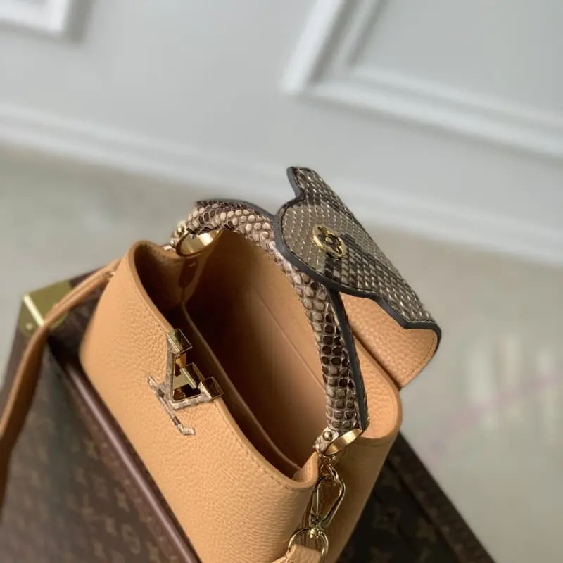 N80741 Tan with Python patternMini 21x14x9cm High Quality Bags - Image 7