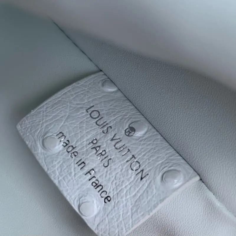 M25445 Sky blue ostrich pattern 23x12x4cm High Quality Bags - Image 8