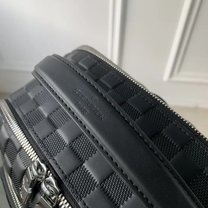 N40501 Black full leather embossed 40x31x15cm High Quality Bags - Image 7