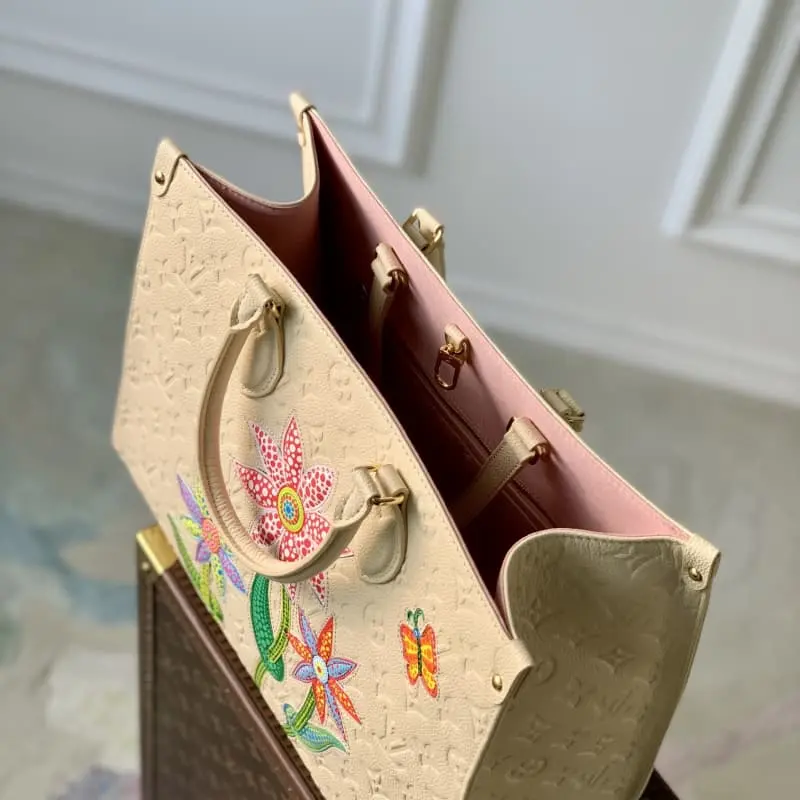 M46416 White flowers 35x27x14cm High Quality Bags - Image 7