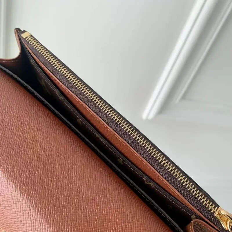 M60697 Gold button brown 19x10cm High Quality Bags - Image 6