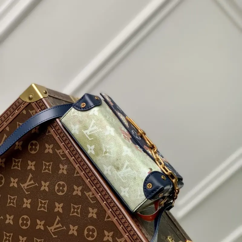 M81783 blue flower silk screen printing 18x11x6.5cm High Quality Bags - Image 6