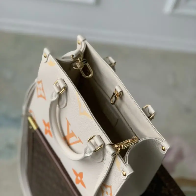 M46513 Beige silk screen 25x19x11.5cm High Quality Bags - Image 6