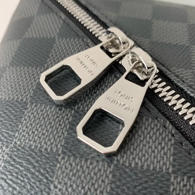 M11750 Black Grid 24x13x13cm High Quality Bags - Image 6