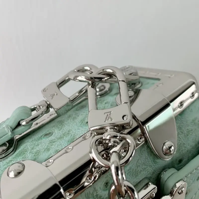 M25445 Fruit Green Ostrich Pattern 23x12x4cm High Quality Bags - Image 6