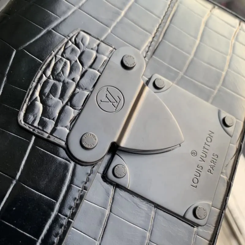 M84871 Black crocodile pattern 21x15x4cm High Quality Bags - Image 5