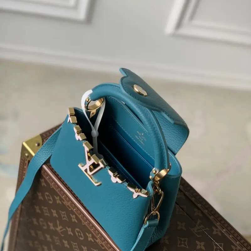 M23766 Blue Corolla 21x14x8cm High Quality Bags - Image 5