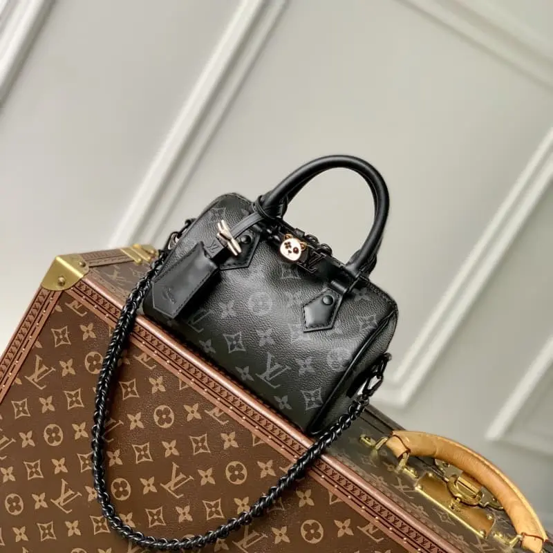 M24606 Black Flower S1 18x12.5x11cm High Quality Bags - Image 6