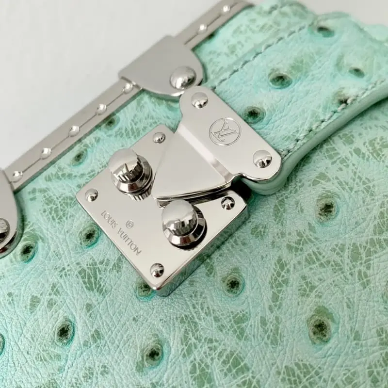 M25445 Fruit Green Ostrich Pattern 23x12x4cm High Quality Bags - Image 5