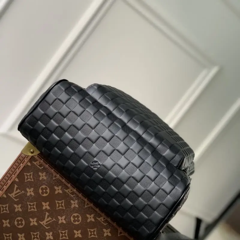 N40501 Black full leather embossed 40x31x15cm High Quality Bags - Image 4