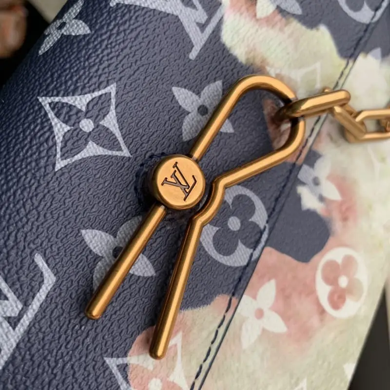 M81783 blue flower silk screen printing 18x11x6.5cm High Quality Bags - Image 4