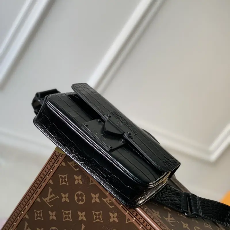 M84871 Black crocodile pattern 21x15x4cm High Quality Bags - Image 4