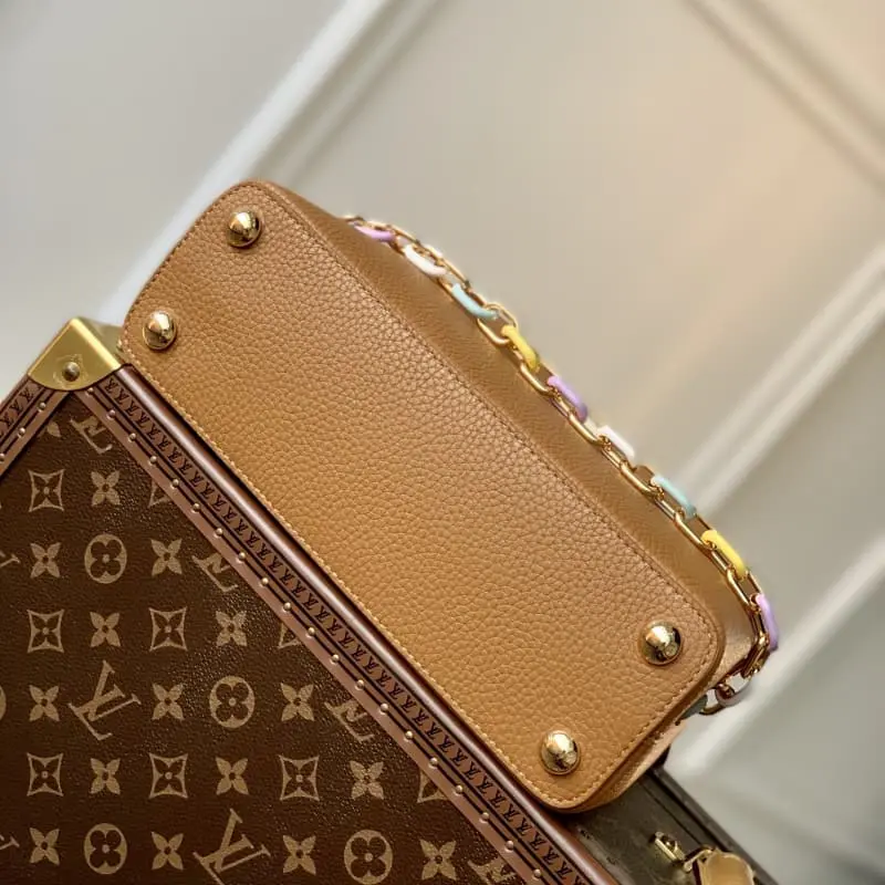 M21798 Brown gold buckle 27x18x9cm High Quality Bags - Image 4