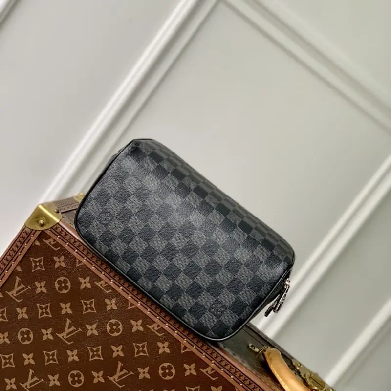 M11750 Black Grid 24x13x13cm High Quality Bags - Image 4