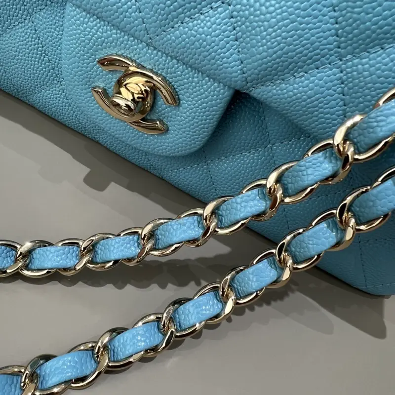 Medium 25cm Lychee Pattern Cowhide CM 2 High Quality Bags - Image 4