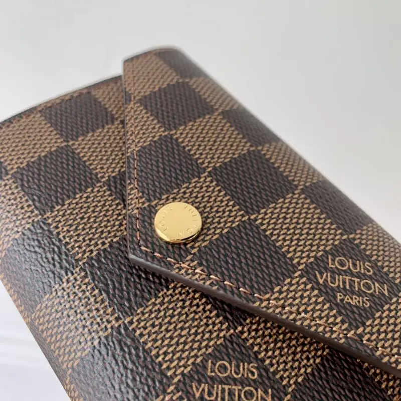 M41938 Gold button coffee grid red 12X9cm High Quality Bags - Image 4