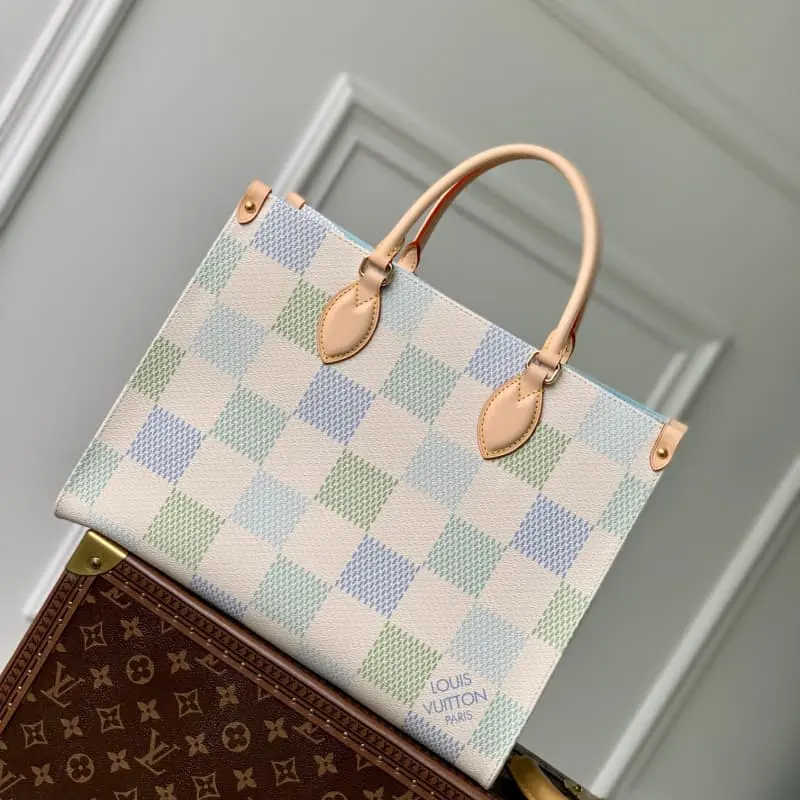 N40518 Blue Grid 35x27x14cm High Quality Bags - Image 3