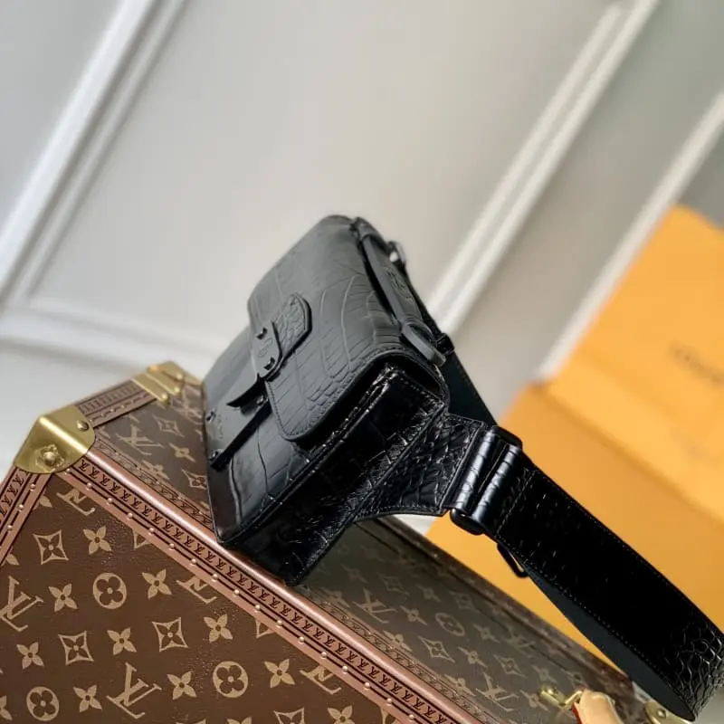 M84871 Black crocodile pattern 21x15x4cm High Quality Bags - Image 3