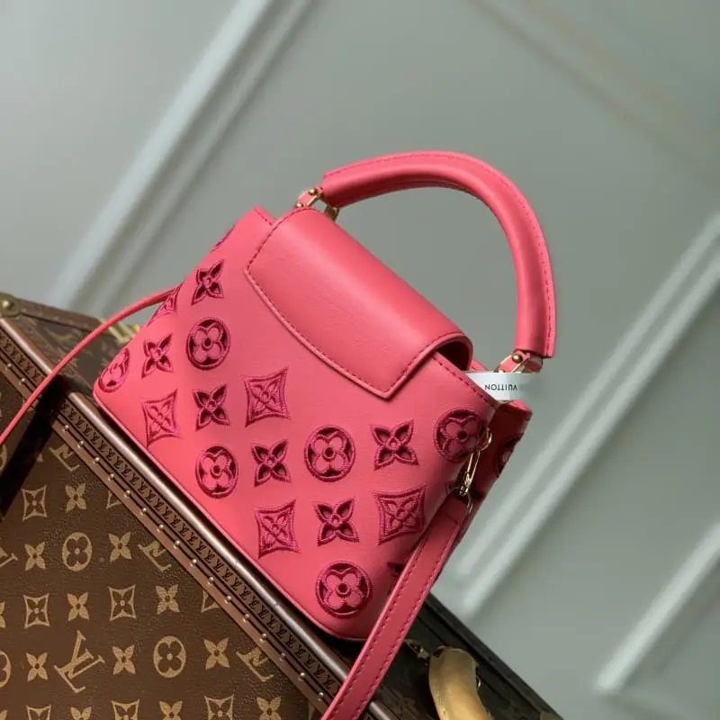 M22863 Embroidery Rose Red 21x14x8cm High Quality Bags - Image 3