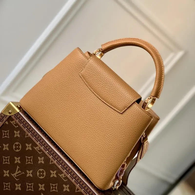 M21798 Brown gold buckle 27x18x9cm High Quality Bags - Image 3