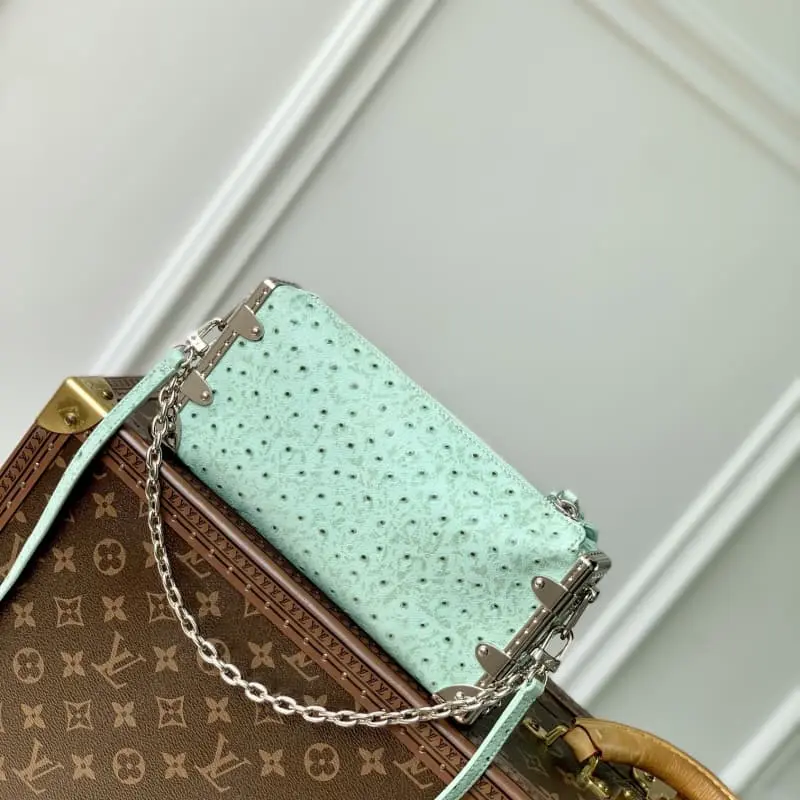 M25445 Fruit Green Ostrich Pattern 23x12x4cm High Quality Bags - Image 3