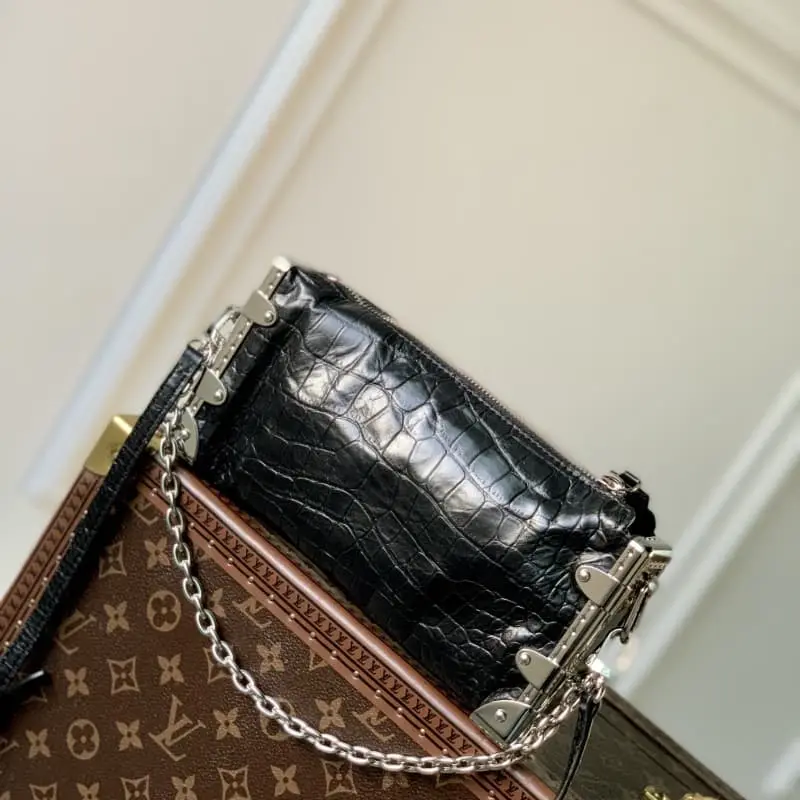 M25445 (Black (Crocodile Pattern) 23x12x4cm High Quality Bags - Image 3