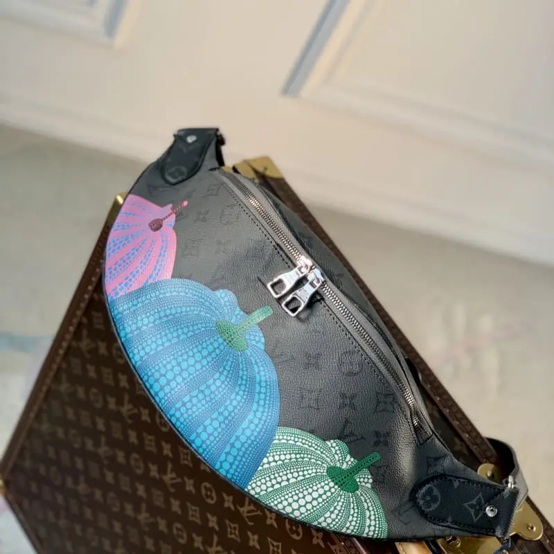 M46436 Black Flower (Pumpkin) 44x24x7cm High Quality Bags