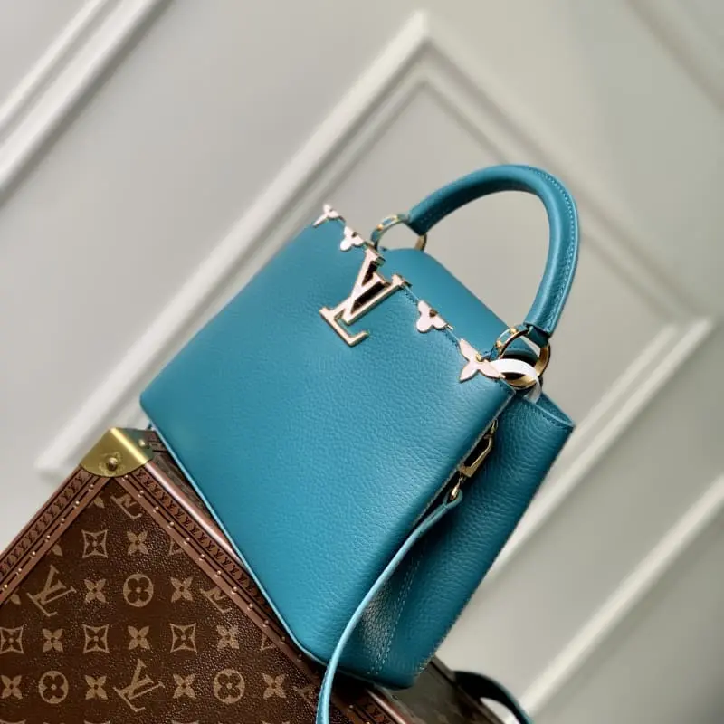 M23766 Blue Corolla 27x18x9cm High Quality Bags - Image 2