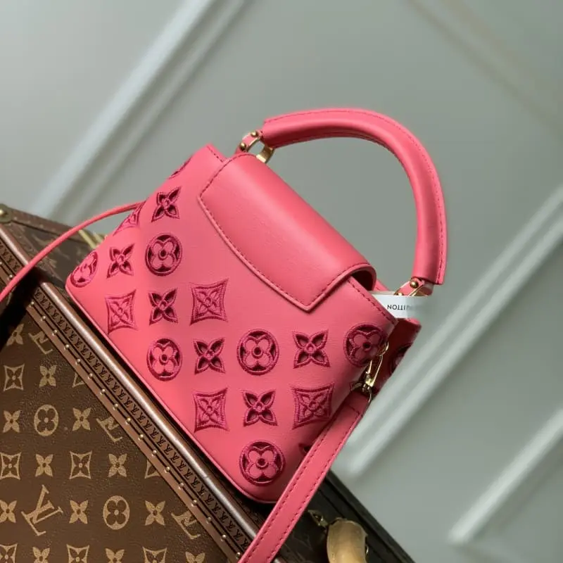 M22863 Embroidery Rose Red 21x14x8cm High Quality Bags - Image 2