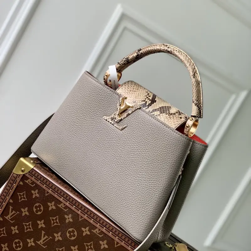 M82068 Light Brown Snake Pattern 31.5x20x11cm High Quality Bags - Image 2