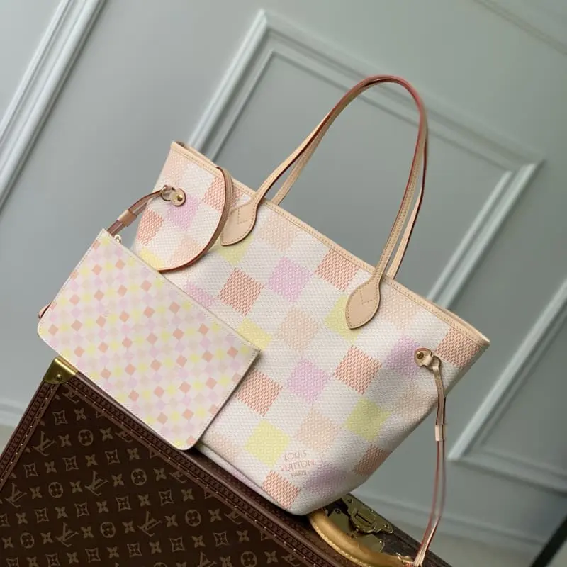 N40668 Red Grid 31x28x14cm High Quality Bags