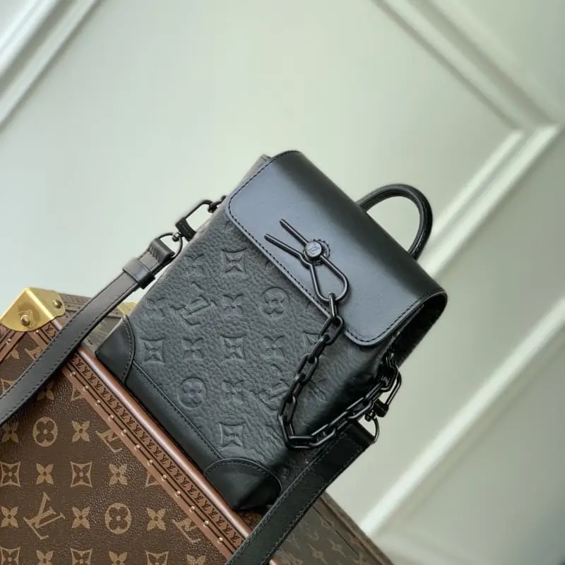 M82772 Full leather black 15x18x7cm High Quality Bags