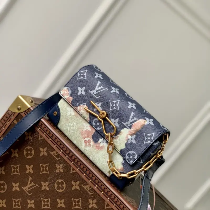 M81783 blue flower silk screen printing 18x11x6.5cm High Quality Bags