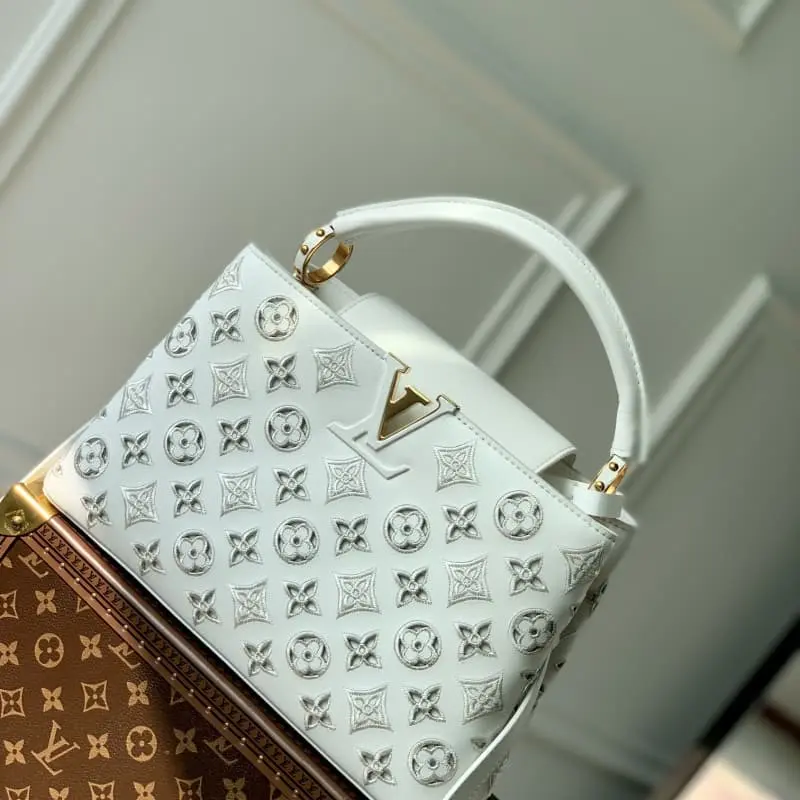 M22863 Embroidery White 31.5x20x11cm High Quality Bags