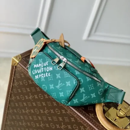 M12867 Green Flower 15x8x30cm High Quality Bags