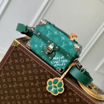 M12686 Green Flower 15x7x19cm High Quality Bags