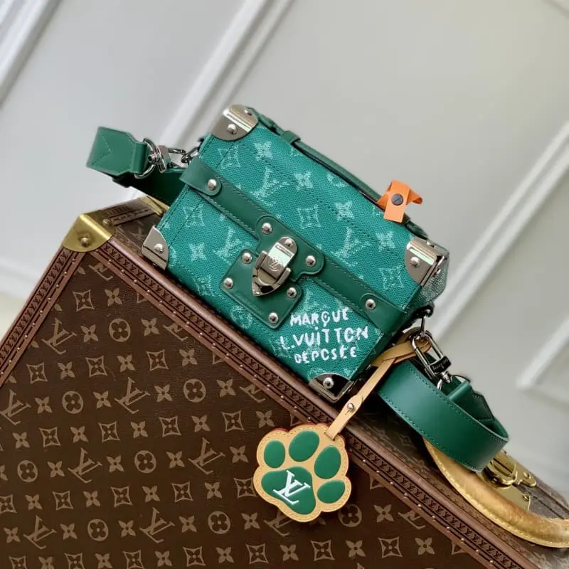 M12686 Green Flower 15x7x19cm High Quality Bags