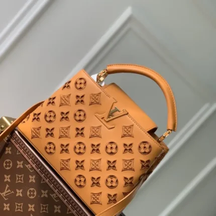 M22863 Embroidery khaki 27x18x9cm High Quality Bags