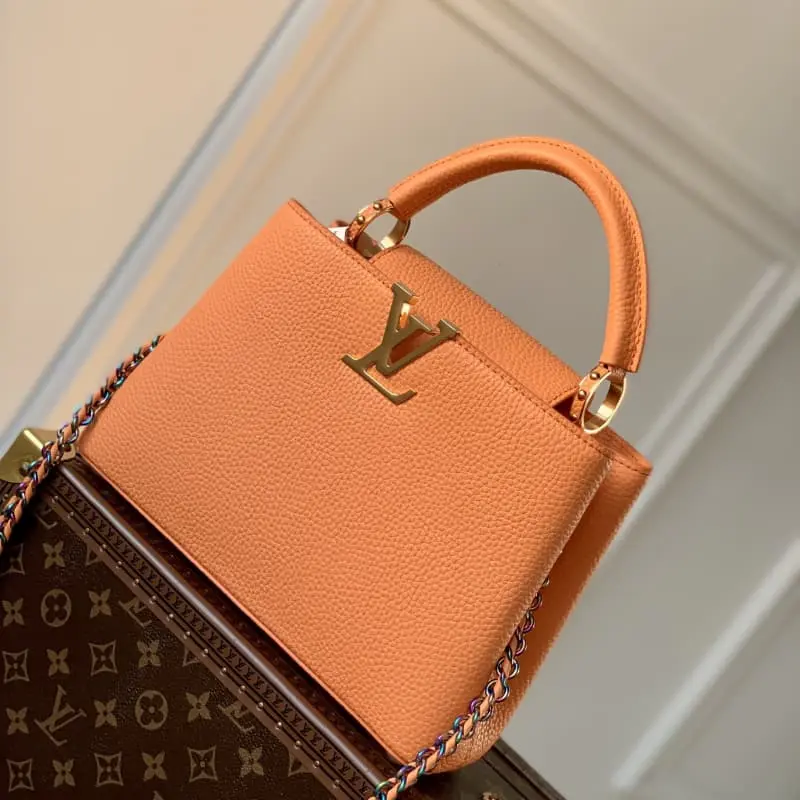 M22055 Coral Orange 27x18x9cm High Quality Bags