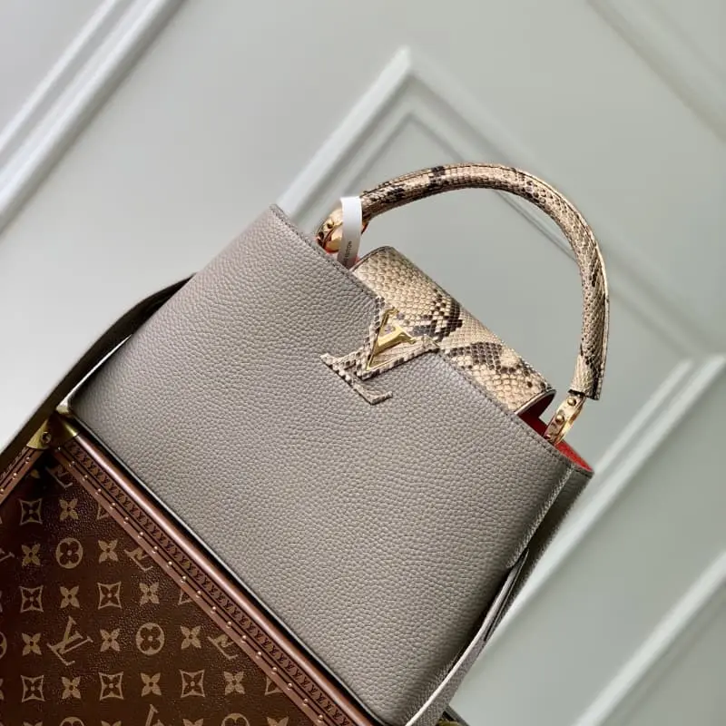 M82068 Light Brown Snake Pattern 31.5x20x11cm High Quality Bags