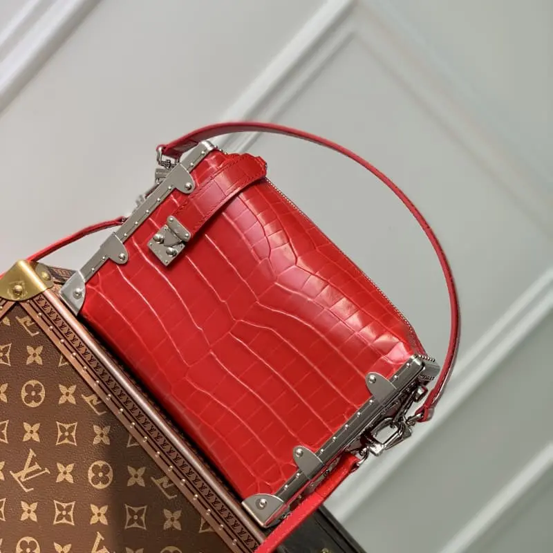 M21477 Red crocodile pattern 21x14x6cm High Quality Bags