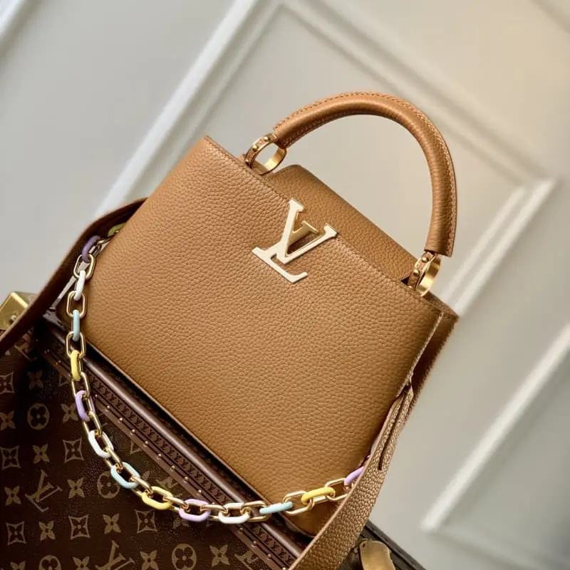 M21798 Brown gold buckle 27x18x9cm High Quality Bags