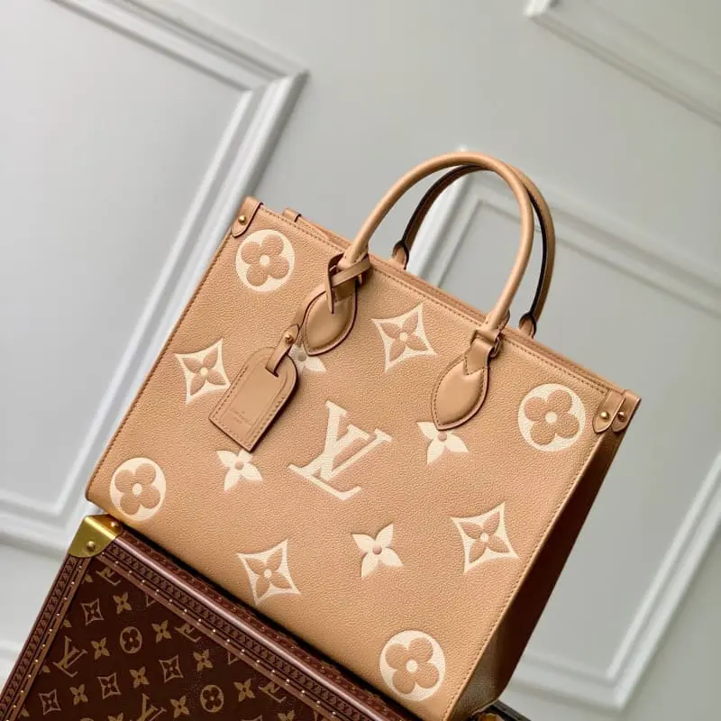 M45595 Light yellow silk screen 35x27x14cm High Quality Bags