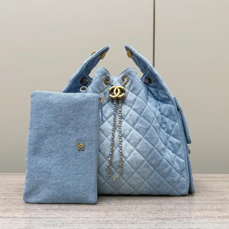 25s Hobo Light Denim Medium High Quality Bags - Image 5